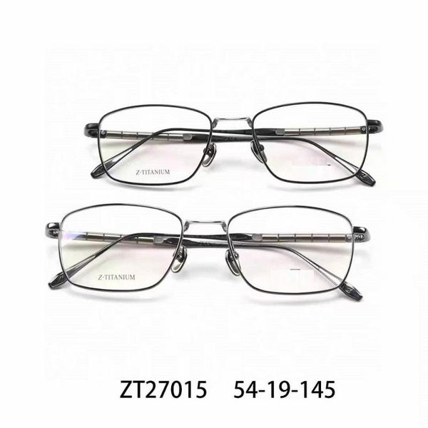 

fashion sunglasses frames japan brand zt27015 pure titanium classic glasses frame men square business eyeglasses prescription eyewear optica, Black