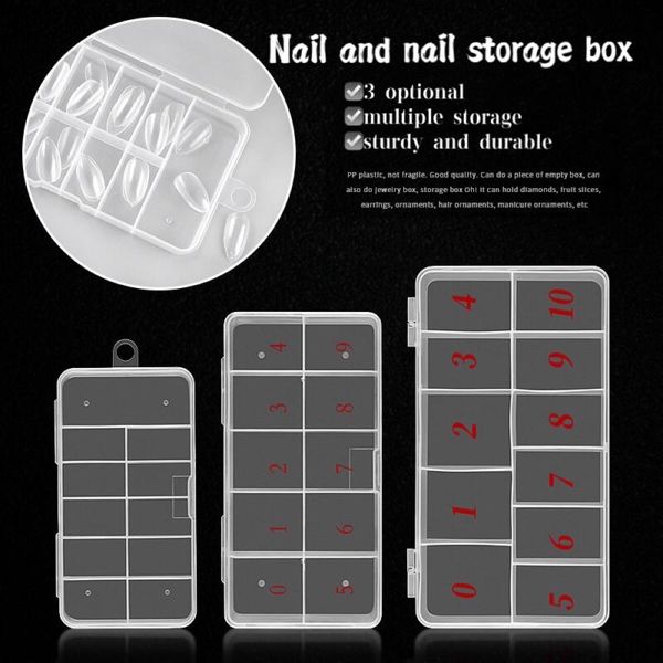 

nail art kits storage box, accessories, separate tool ten grid diamond three styles, a variety of storag
