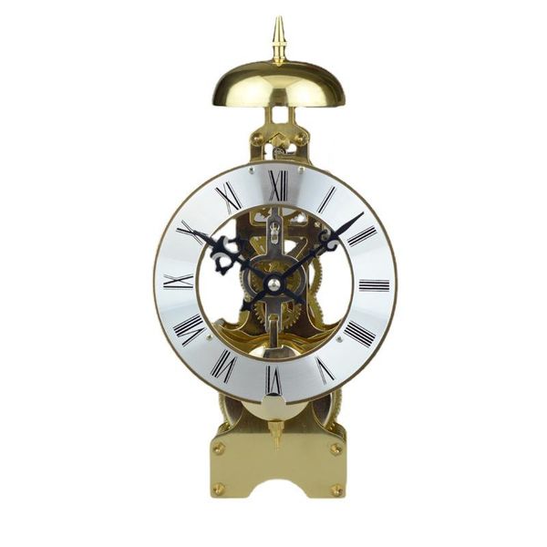 

desk & table clocks luxury copper clock gold metal silent vintage pendulum watch home accessories living room gift ideas