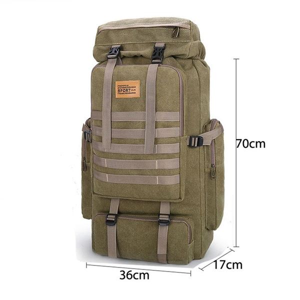 

backpack large capacity travel climbing bag tactical military women army bags canvas bucket shoulder sports male xa208wd