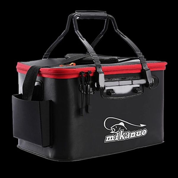 

fishing accessories eva bag collapsible bucket live fish box camping water container pan basin tackle storage