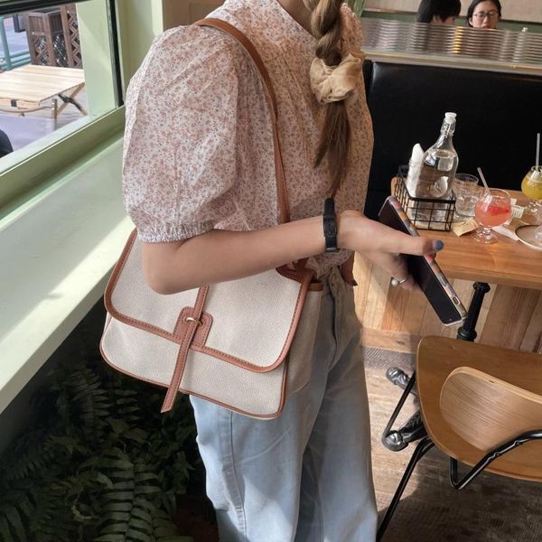 

evening bags 2021 retro women shoulder handbags casual elegant large capacity literary crossbody simple travel shopping totes