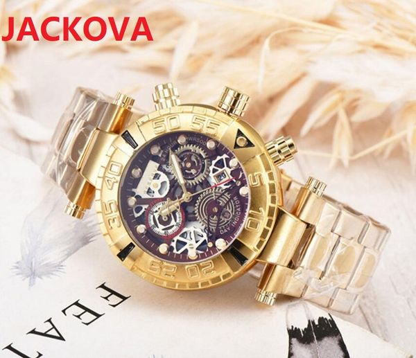 Top de fábrica Vendendo relógios à prova d'água Homens Cool Skeleton Dial Designer Cronômetro de Relógios de Pulso Esportes Aço Inoxidável Quartzo Crime Tick Super Watch