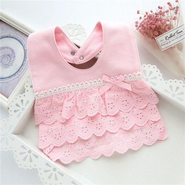 

bibs & burp cloths baby bib lace snap button female saliva towel maternal and child supplies princess rice pocket feeding appliance