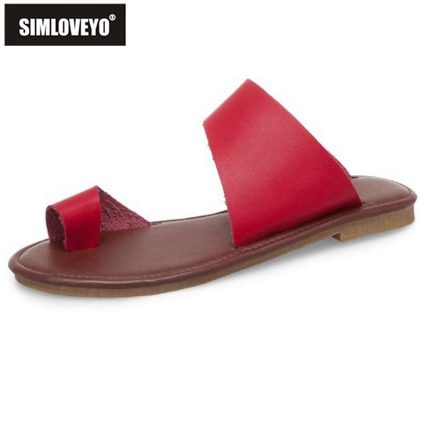 

slippers simloveyo 2021 woman summer outdoor flat sandwich toe low square heels slip on large size 34-43 brown casual a2888, Black