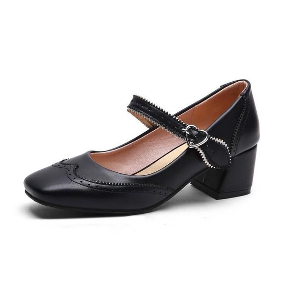 

dress shoes plus size square toe personalized platform ladies high heels women woman pumps, Black