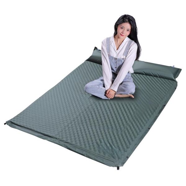 

outdoor pads double automatic inflatable cushion camping camouflage tent moisture-proof mat thickened 5cm