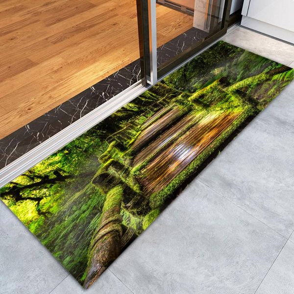 

carpets scenic printed doormat kitchen carpet non-slip area rug living room bedroom soft bedside rugs sofa table floor mats