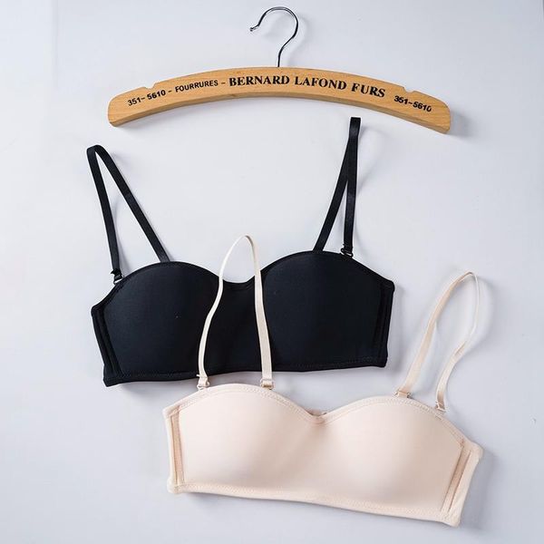 

yoga outfit women invisible bra strapless bralette 1/2 cup women's underwear lingerie female solid color seamless party wedding bras
