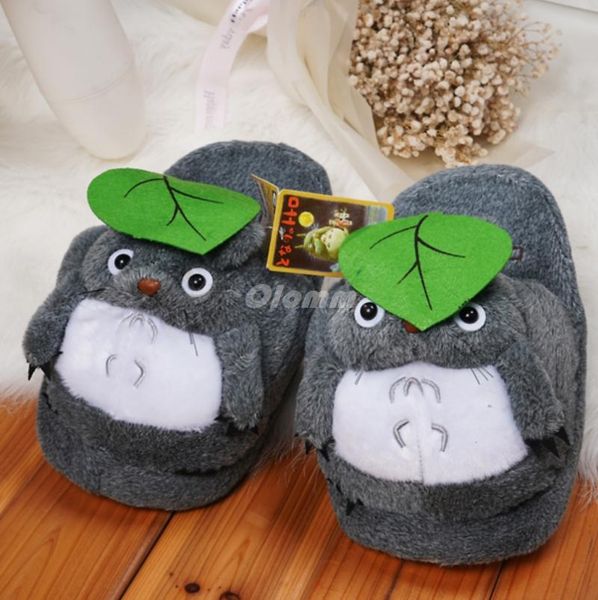 

women winter home slippers cartoon cat shoes non-slip soft warm house indoor bedroom lovers couples, Black