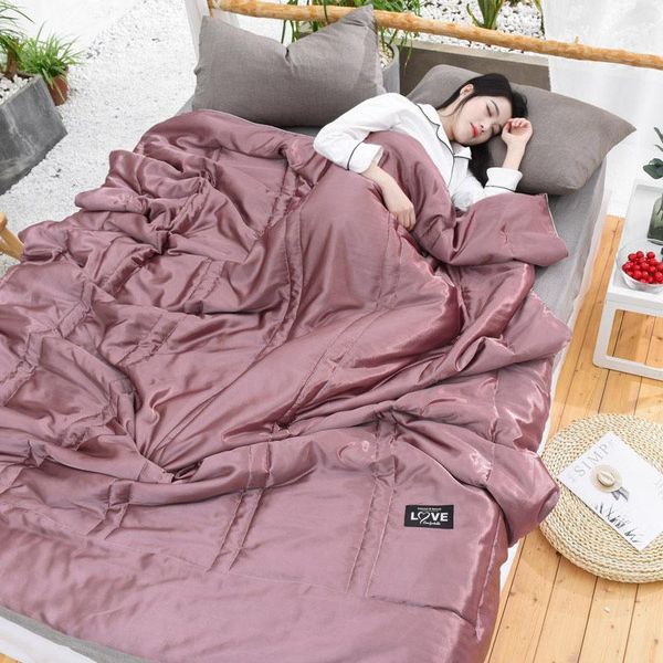 

comforters & sets thin quilt blanket summer cool fiber air condition comforter duvet patchwork quilted bedspread for double king be bedding