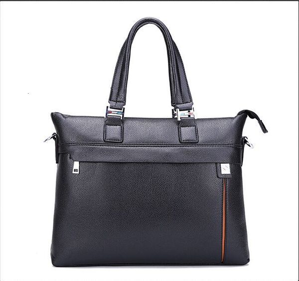 

handbag cowhide portable briefcase computer case men's business single shoulder diagonal straddle bag
