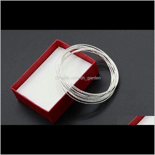 

drop delivery 2021 sier plated bangle women girls luxury cuff bracelets bridal wedding jewelry for bride ktczj, Black
