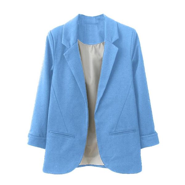 Costumes pour femmes Blazers U-SWEAR Veste Style Américain Bonbons Couleur Petit Costume Sans Boucle Manches À Sept Points Blaser Femeninos