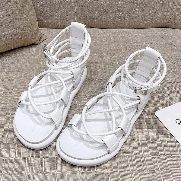 

sandals women's gladiator sandals, flat shoes, casual beach summer plus size, Black