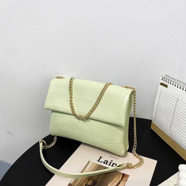 

evening bags large capacity ladies bag chain simple 2021 summer fashion solid color one-shoulder messenger bolos de muir