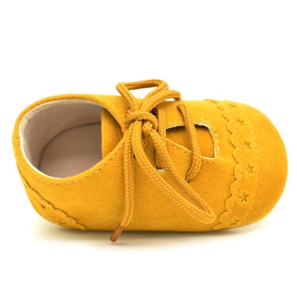 0-18M outono primavera meninos recém-nascidos meninas pu pu couro moccasinais cadarço primeiro caminhantes sapatos de bebê atacado