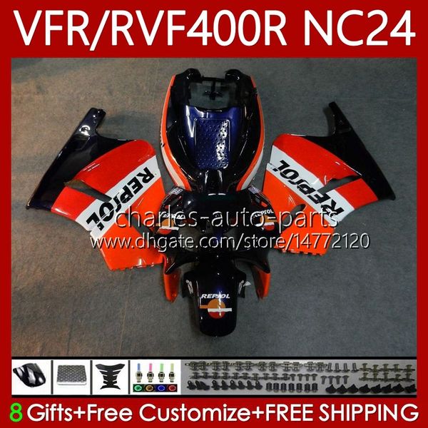 Corpo OEM per HONDA RVF400R VFR400 R VFR400R NC24 V4 87 88 Carrozzeria 78No.19 RVF400 RVF VFR 400 R 400RR 87-88 VFR 400R VFR400RR 1987 1988 Carenatura moto respol blu blk