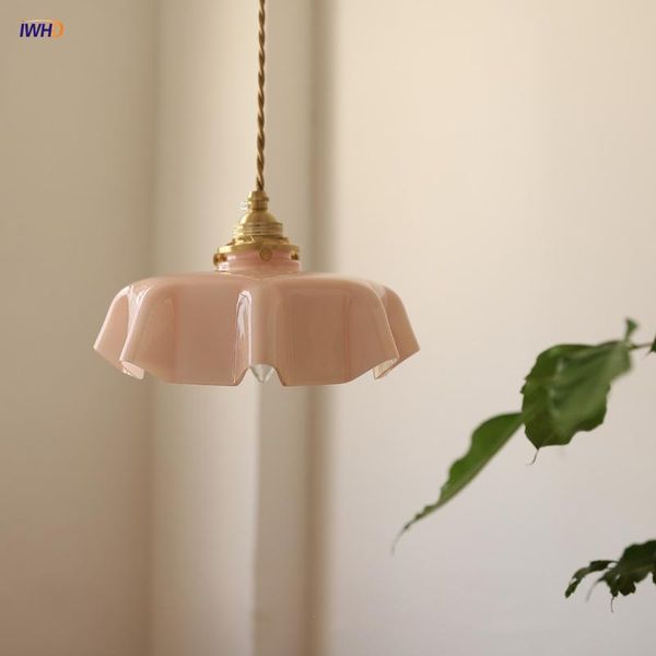 

wall lamp macaron glass led pendant lights colorful modern nordic hanglamp creative lotus hanging fixture ceiling decor home living