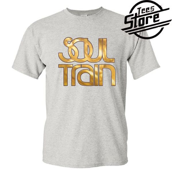 

new soul train logo musical show men's grey t-shirt size s to 3xl, White;black