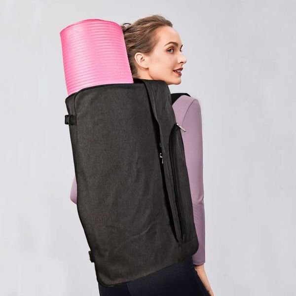 Grande capacidade portátil esportes mochila ultraleight yoga mats bolsa para mulheres fitness mochila mochila sacos de ginástica ao ar livre q0705