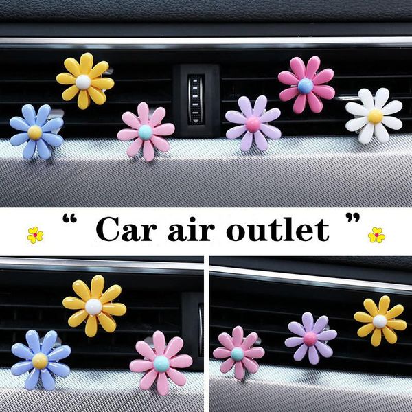 

air conditioning car outlet perfume clip small daisy interior decoration supplies purifier freshener
