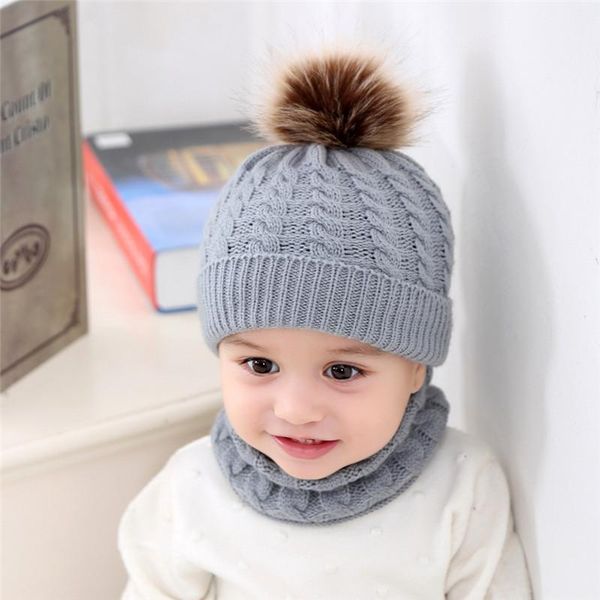 

caps & hats brand winter knitted beanies baby thick warm beanie skullies hat female knit letter bonnet outdoor riding sets, Yellow