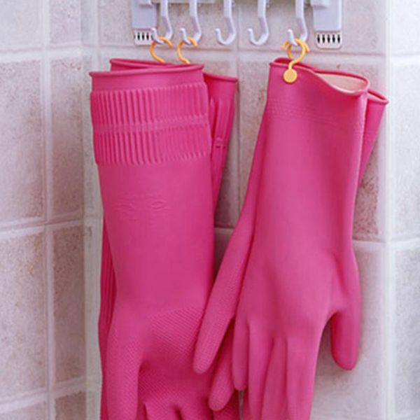 

household cleaning gloves thick waterproof rubber kitchen dishwashing washing clothes accessories disposable