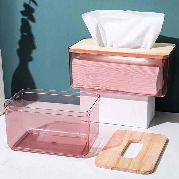 

tissue boxes & napkins transparent kitchen organizer storage containers wipes case household restaurant napkin box
