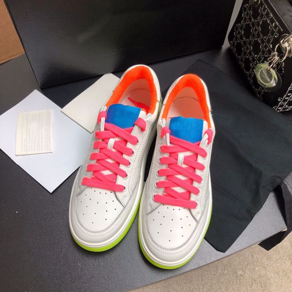 

women sneakers calfskin white fuchsia luxury designer shoes luxury fashion sneaker rubber sole flat shoetrainers, Black