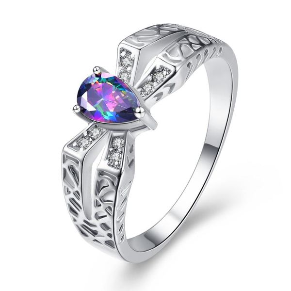 

wedding rings band for women zircon ring trendy cocktail party gifts, Slivery;golden