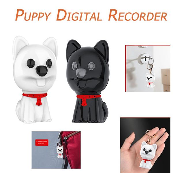 

digital voice recorder intelligent puppy mp3 wma wav format smart control remote noise reduction portable body pendant