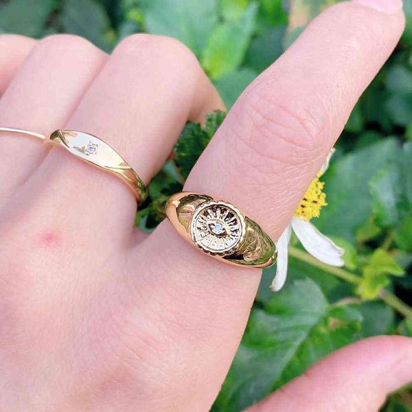 

10pcs whole 2021 trendy brass zircon ring jewelry, Silver