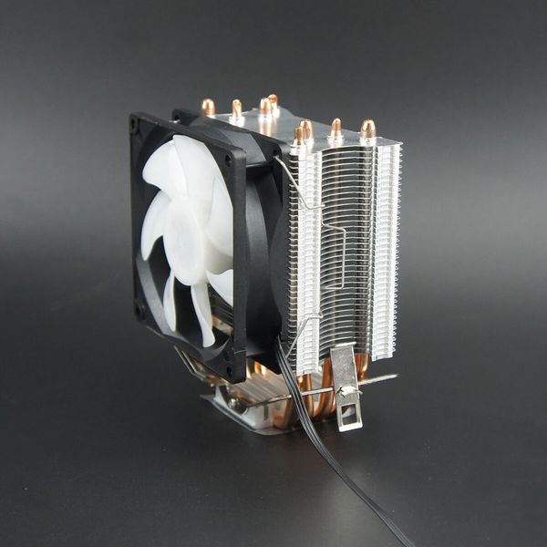 KEEPRO 9CM CPU-Kühler 4 Kupfer-Lüfterrohre Sidec Blowing Ultra-leiser Computergehäuse-Kühler für Intel AMD