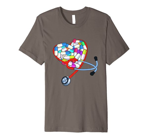 

Pharmacists Gift Pharmacy Tech Medical Student Heart Premium T-Shirt, Mainly pictures
