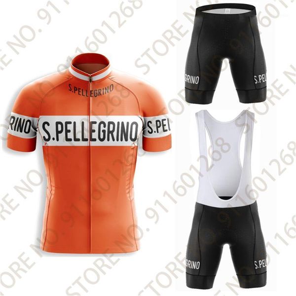 

s.pellegrino retro cycling jersey set san pellegrino clothing summer bicycle shorts race road bike shirts mtb suit1, Black;blue