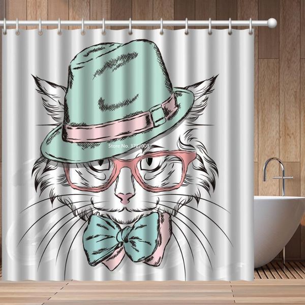 

shower curtains cartoon children's bathroom decorative print curtain 3d cute waterproof and mildew proof for dogs