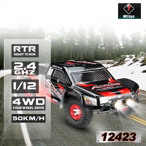 

wltoys 12423 50km/h high speed short course truck 1/12 2.4g 4wd rtr rc car remote control car