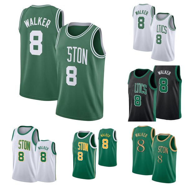 

2021-2022 stitched basketball jersey 8 kemba walker, Black;red