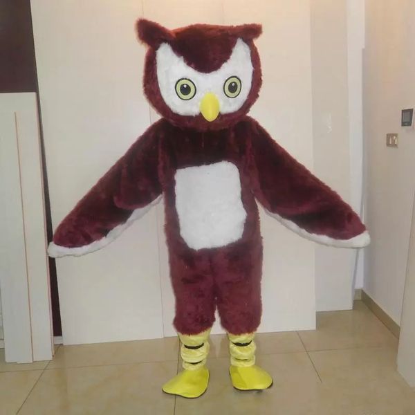 

2022 halloween owl mascot costume cartoon animal anime theme character carnival adults outfit christmas birthday party dress, Red;yellow