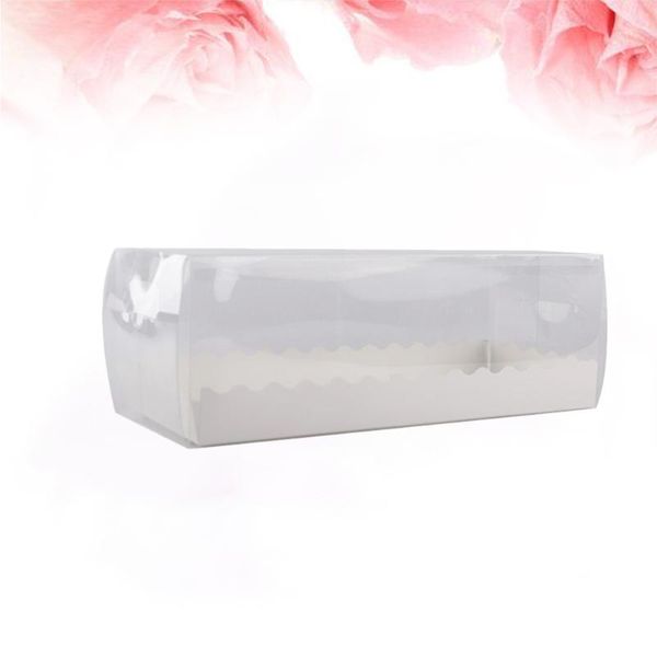 

swiss roll packing boxes baking cake clear long dessert for bakery gift wrap