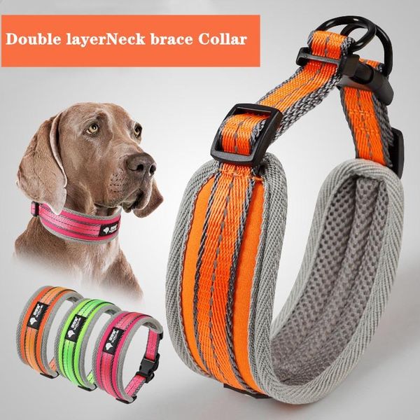 

dog collars & leashes big collar pet sandwich nylon double layer
