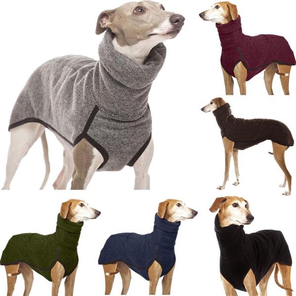 

dog apparel s-5xl pet clothes winter warm coat high collar pets for medium large dogs pharaoh hound great dane pullovers