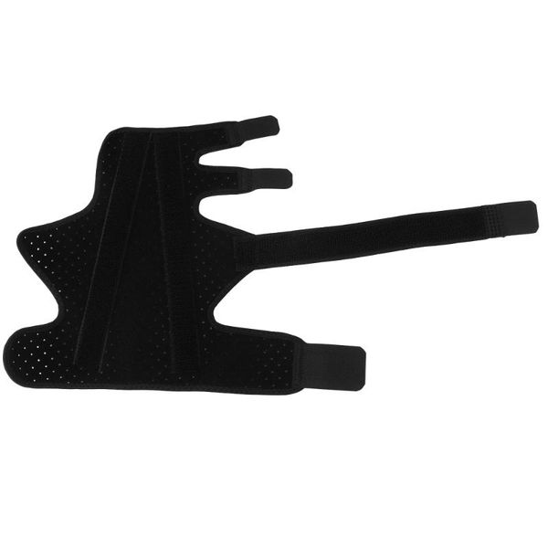 

wrist support finger splint padded brace tendon broken fracture fix band, Black;red