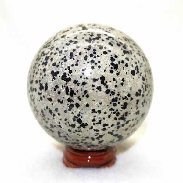 

decorative objects & figurines mokagy natural dalmatian jsaper quartz crystal ball stone sphere ornament 3.5cm-4cm 1pc