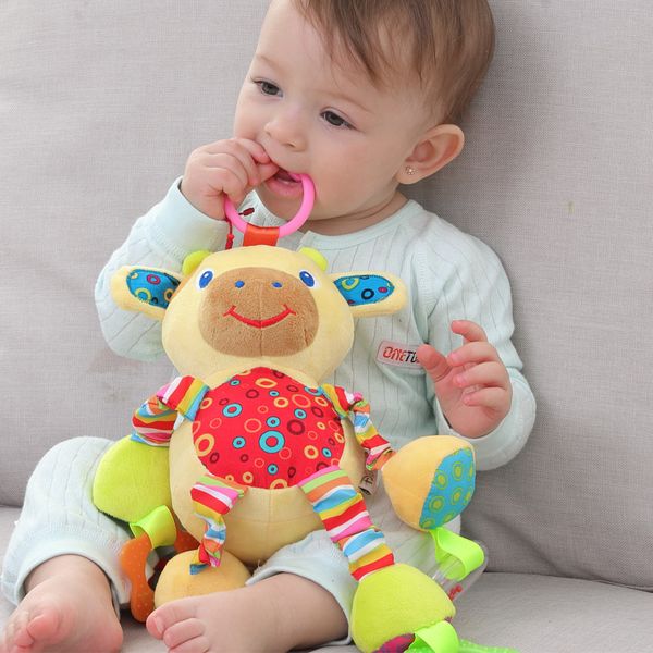 

super soft animal doll cute baby toy 0-3 years old chewing gum pendant