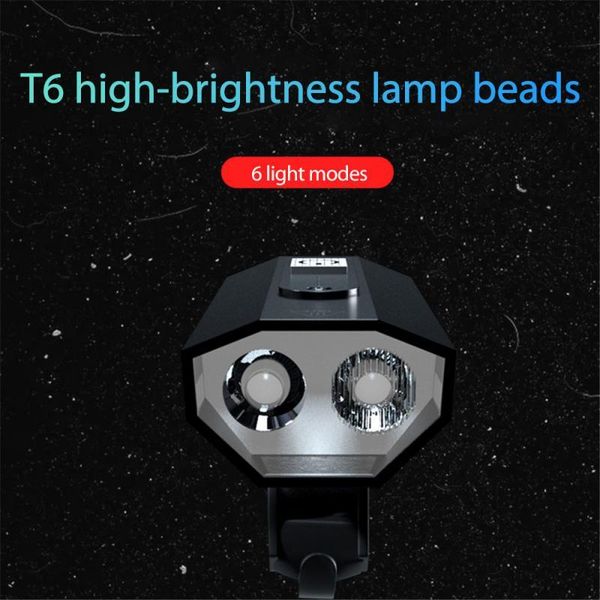 

bicycle light usb rechargeable car 2*t6 highlight ipx5 waterproof brightness outdoor riding equipment front night bike lights