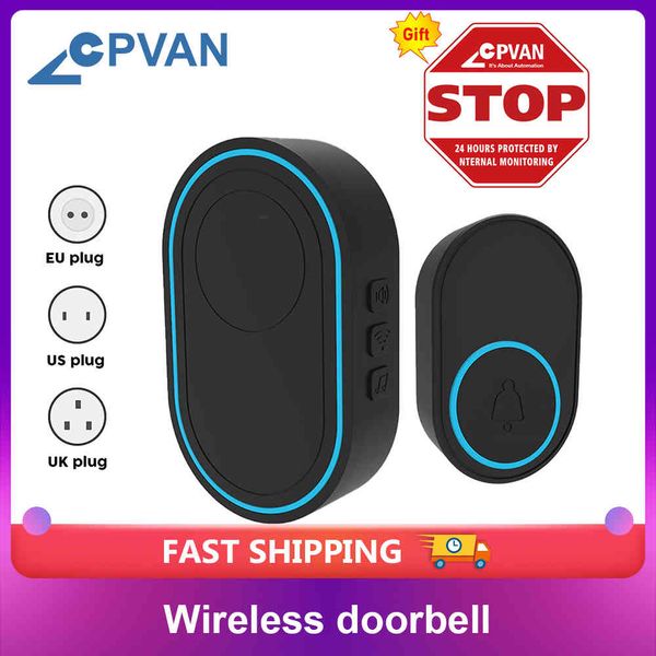 

cpvan intelligent wireless alarm system eu uk us plug home welcome doorbell chime