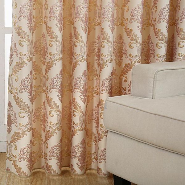 

curtain & drapes 2021 european style jacquard simple retro curtains for living dining room bedroom