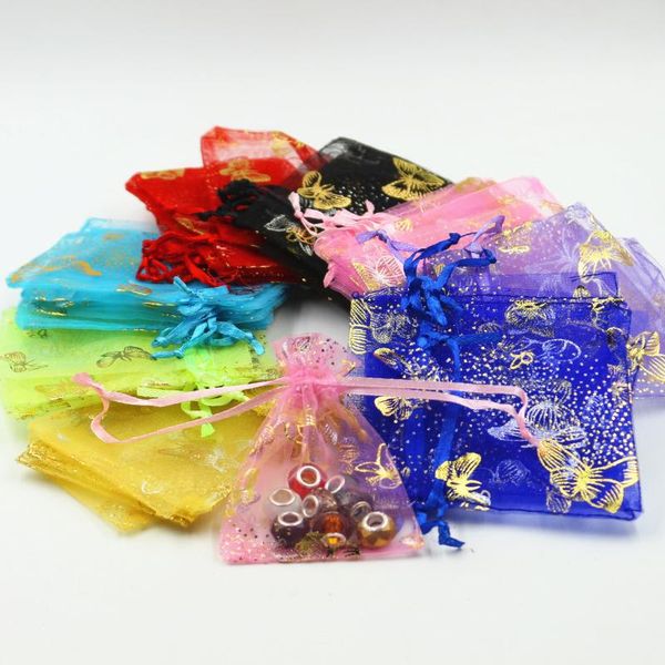 

gift wrap 11*16cm organza candy box bags packaging pouches jewellery bag pouch wedding party decoration 100pcs tulle 8zsh331